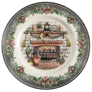 2/ Dinner plates/ Christmas Eve by ROYAL STAFFORD
